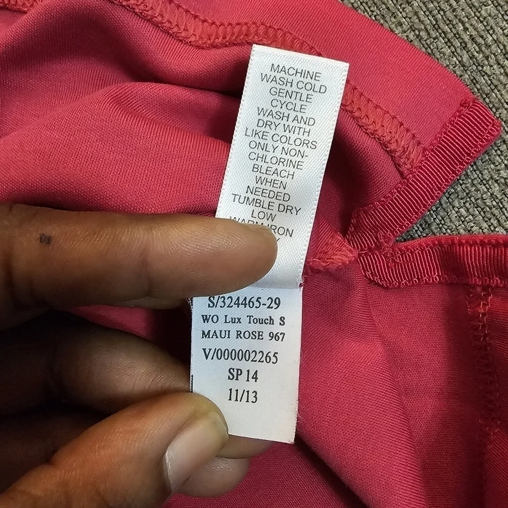 Banana Republic Maui Rose Very Pink Casual Dress Polo Shirt Size Small